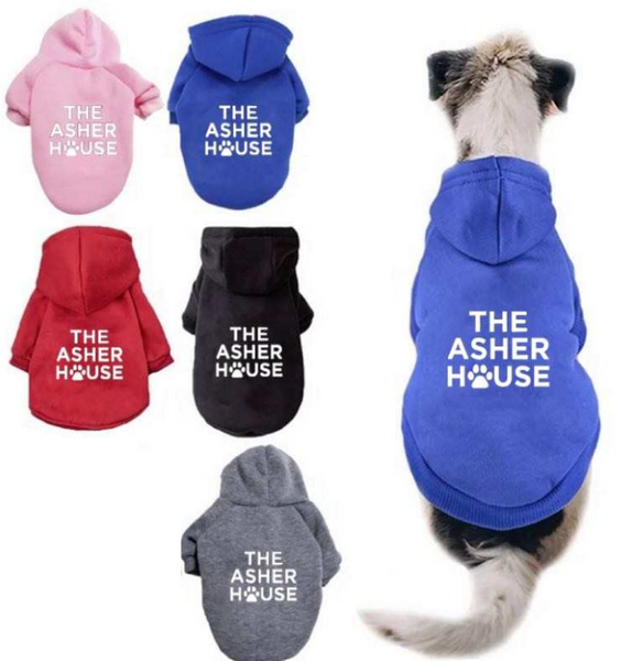 The Asher House Dog Hoodie - 5 Colors