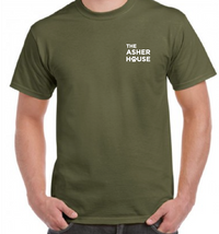 NEW! The Asher House Left Chest Text Tee- Up to 5X