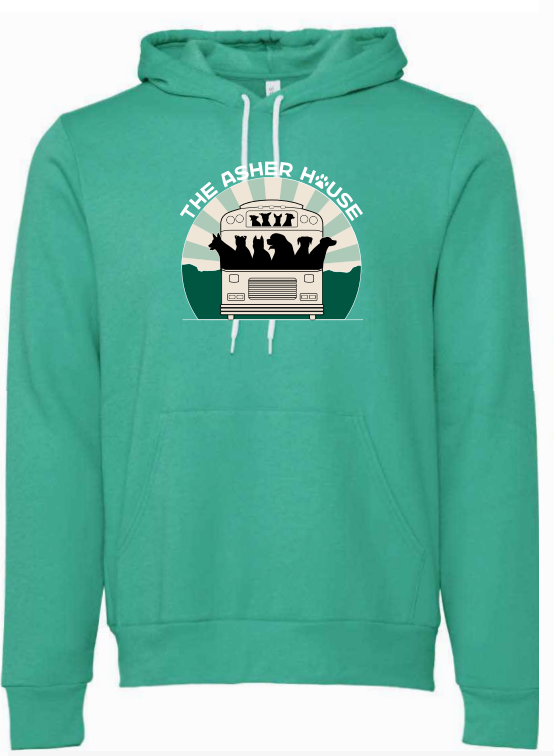 The Asher House Unisex Bus Graphic Pullover Hoodie 5 Colors