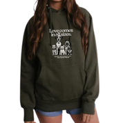 New! PawsitiviTEES Love Comes In All Sizes Hoodie- Up to 5XL