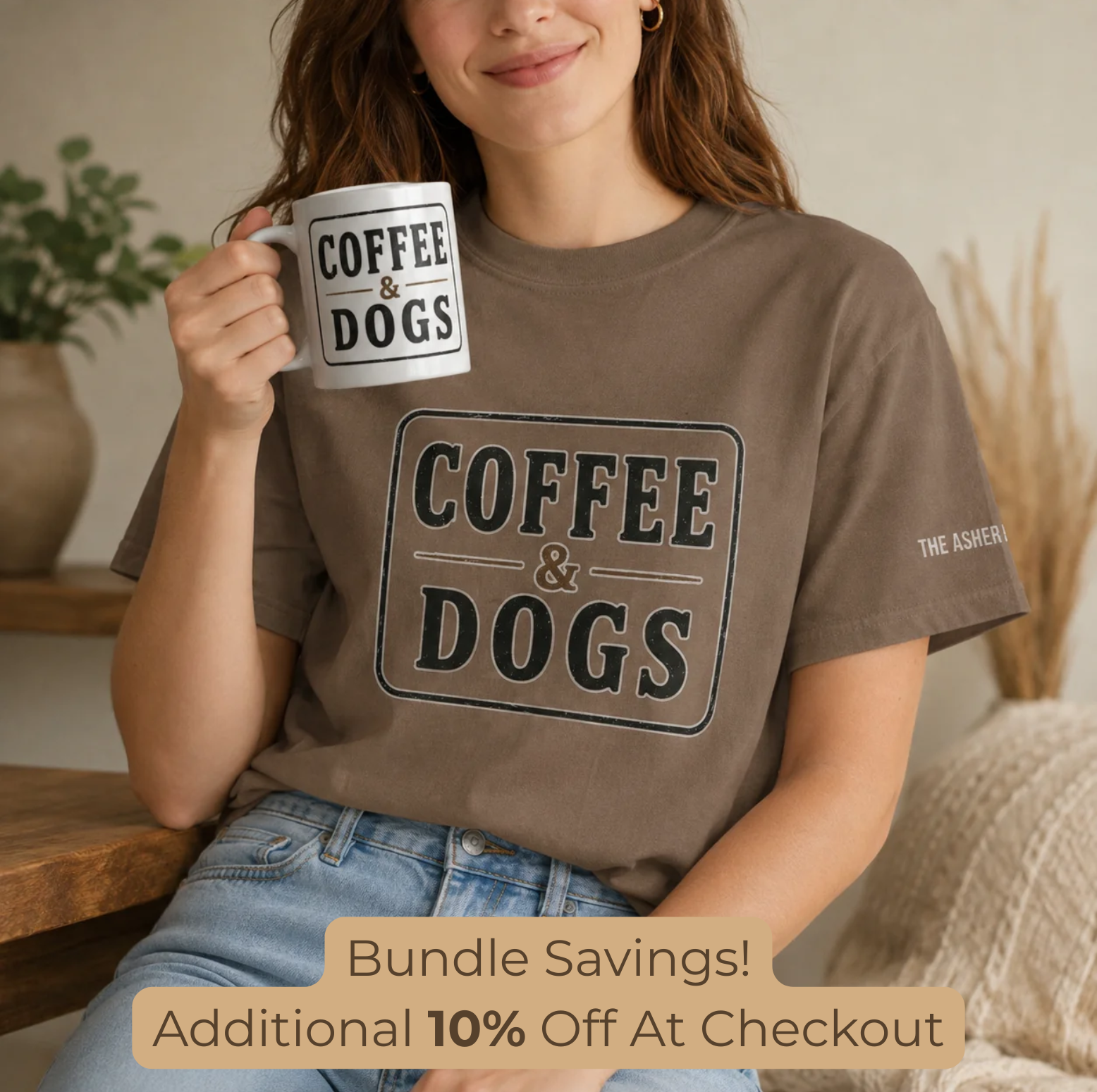 The Pack Roastery Coffee & Dogs Tee & Mug Bundle