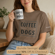 The Pack Roastery Coffee & Dogs Tee & Mug Bundle