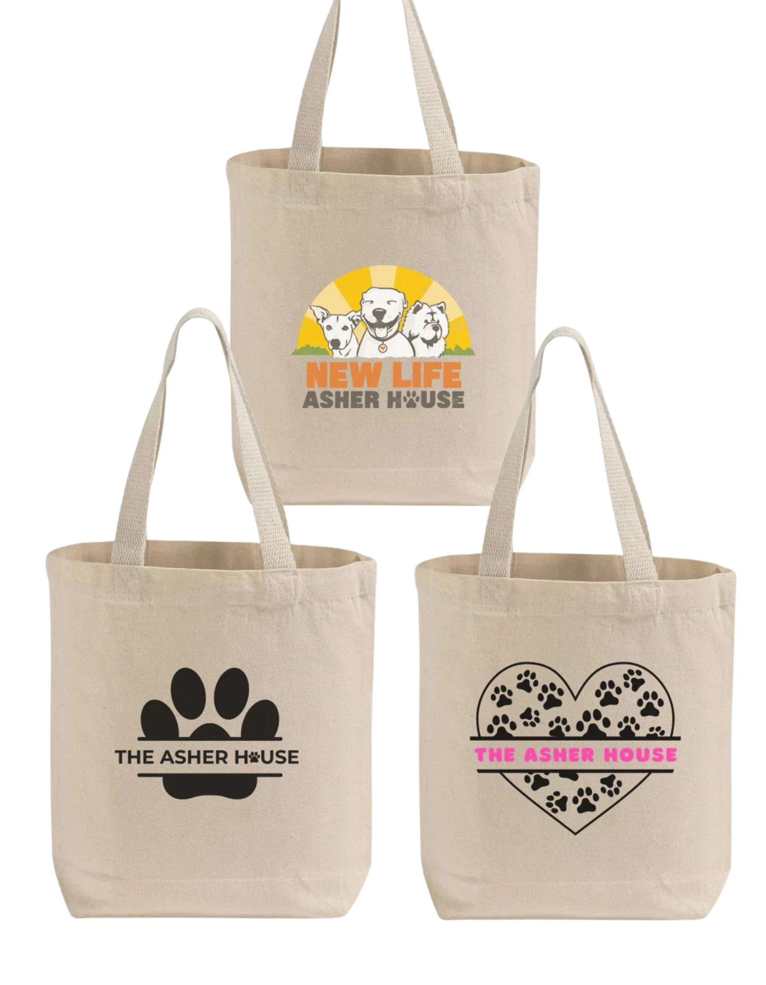 New! 12" Small Canvas Tote