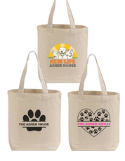 New! 12" Small Canvas Tote
