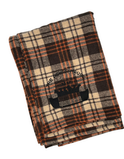 New! Bus Logo Embroidered Flannel Throw Blanket