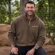 New! Premium Logo Half Zip Crew- Up To 3XL