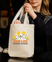 New! 12" Small Canvas Tote