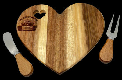 New! Love The Asher House Engraved Acacia Charcuterie Board by Kaind Words
