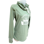New! Women's Cowl Neck Tee- Bus Logo
