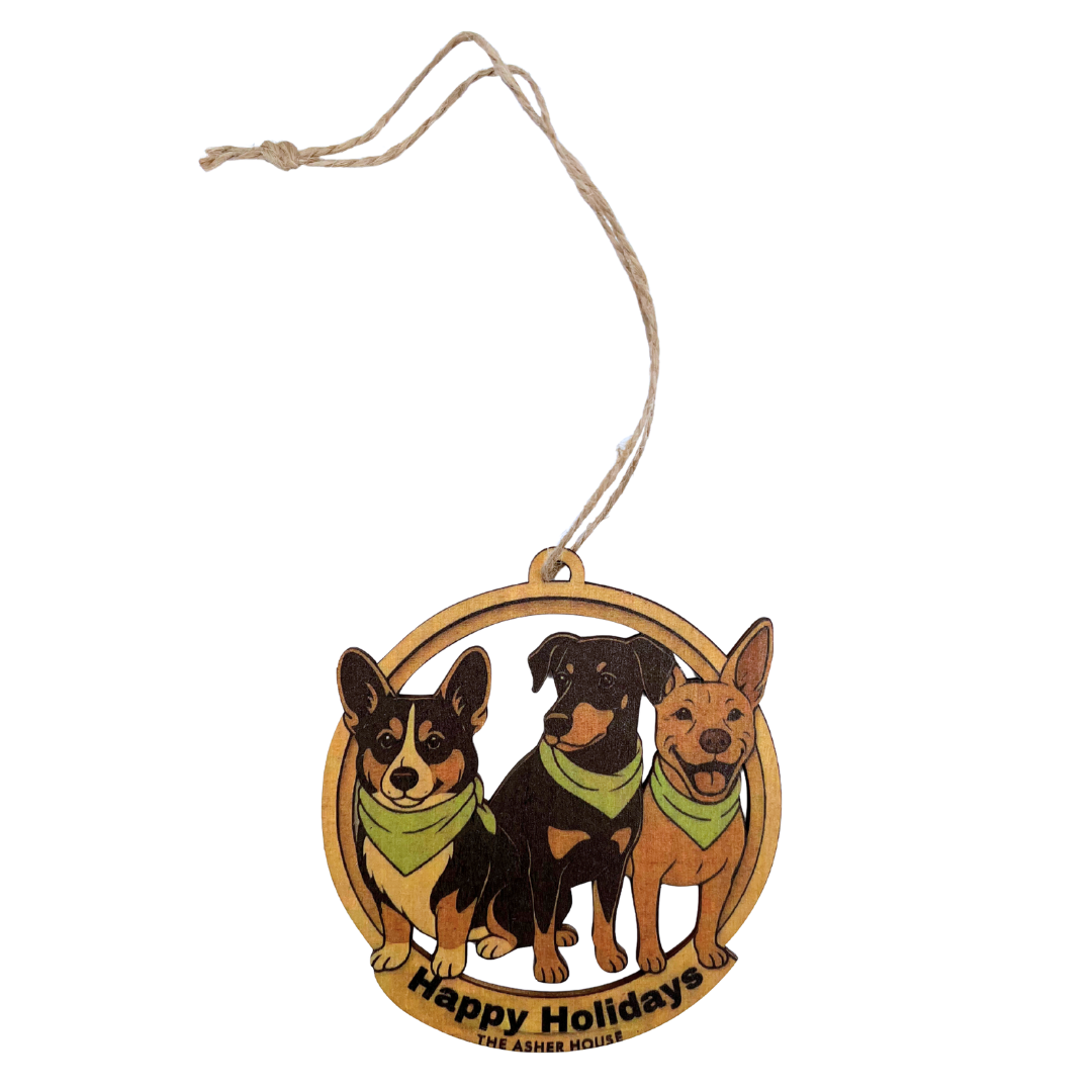 New! Holiday Wood Ornaments