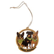 New! Holiday Wood Ornaments