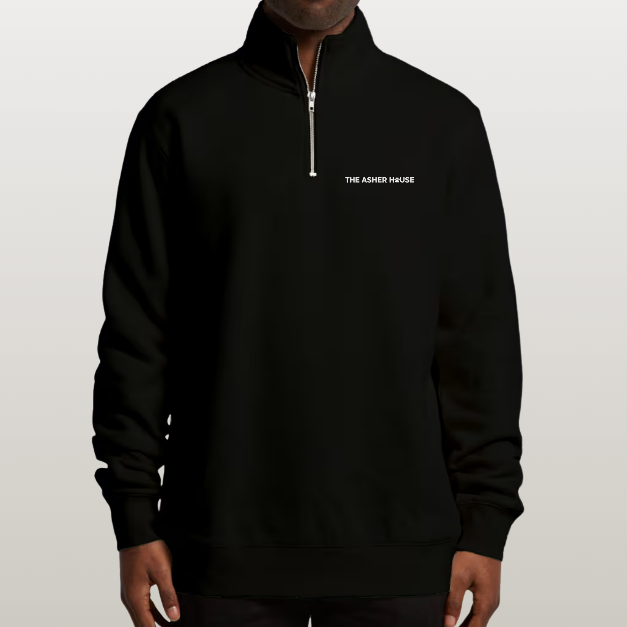 New! Premium Logo Half Zip Crew- Up To 3XL