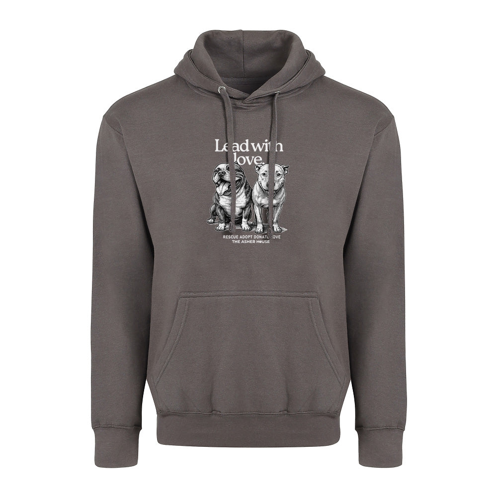 New! PawsitiviTEES Lead with love Hoodie- Up to 5XL