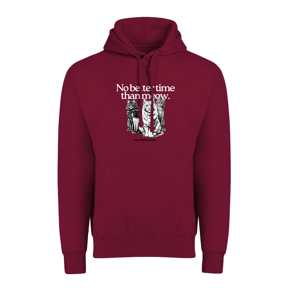 New! PawsitiviTEES Hoodie No Better Time Than Meow- Up to 5XL