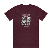 New! PawsitiviTEES T-Shirt: Lead with love Up to 3XL