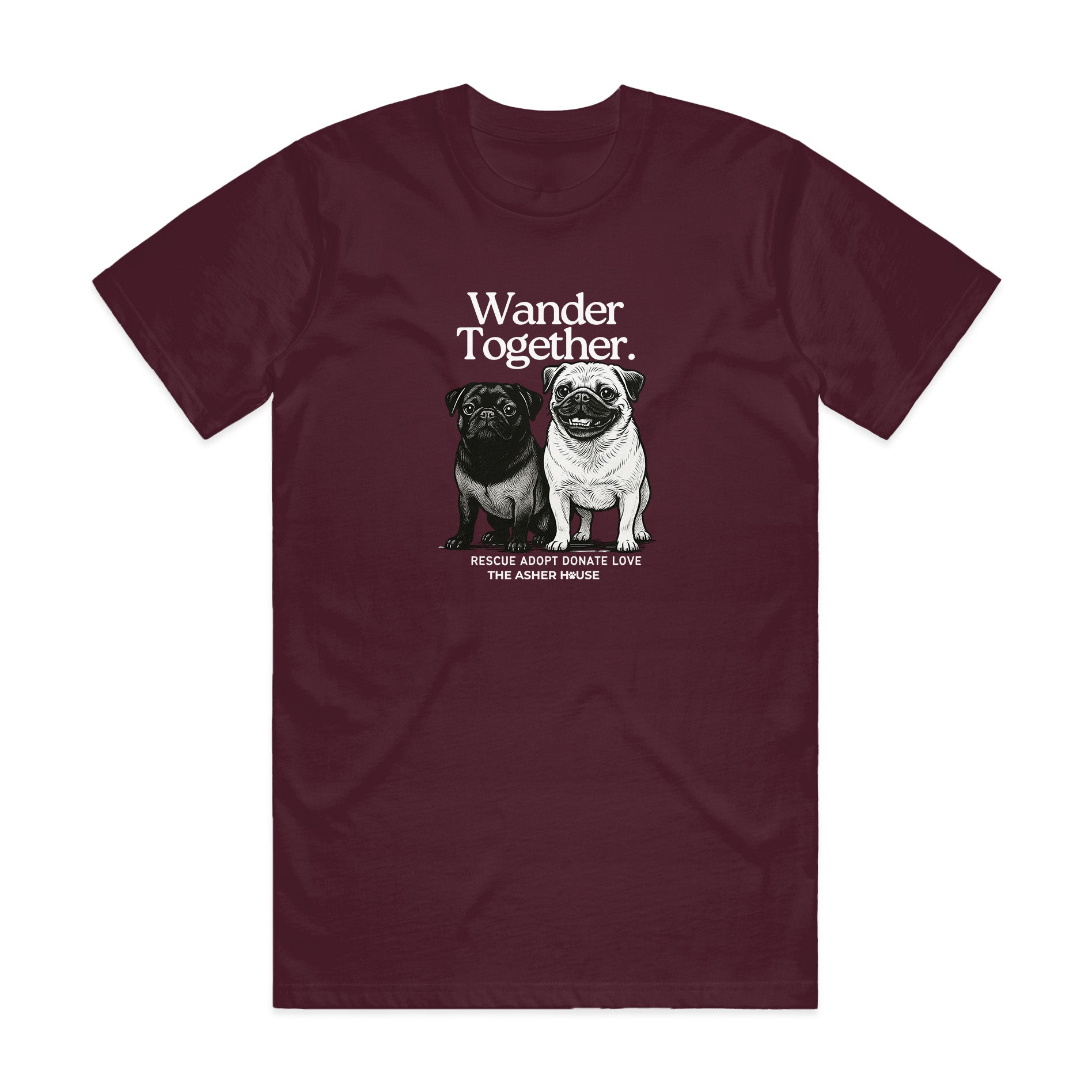New! PawsitiviTEES T-Shirt: Wander Together