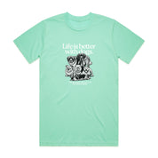 New! PawsitiviTEES T-Shirt: Life is better with dogs Up to 3XL