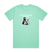 New! PawsitiviTEES T-Shirt: Forever Young at Heart- Up to 3XL