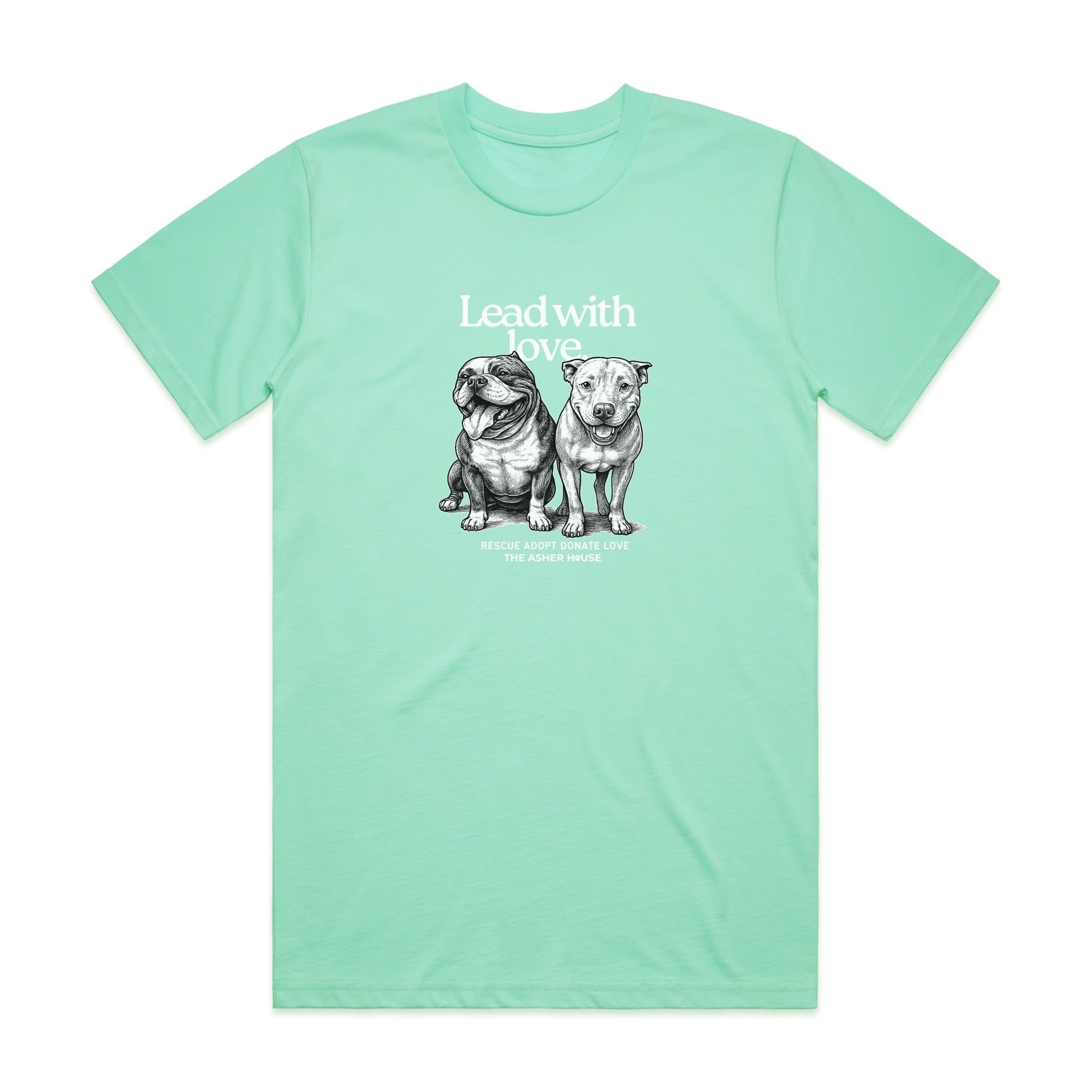 New! PawsitiviTEES T-Shirt: Lead with love Up to 3XL