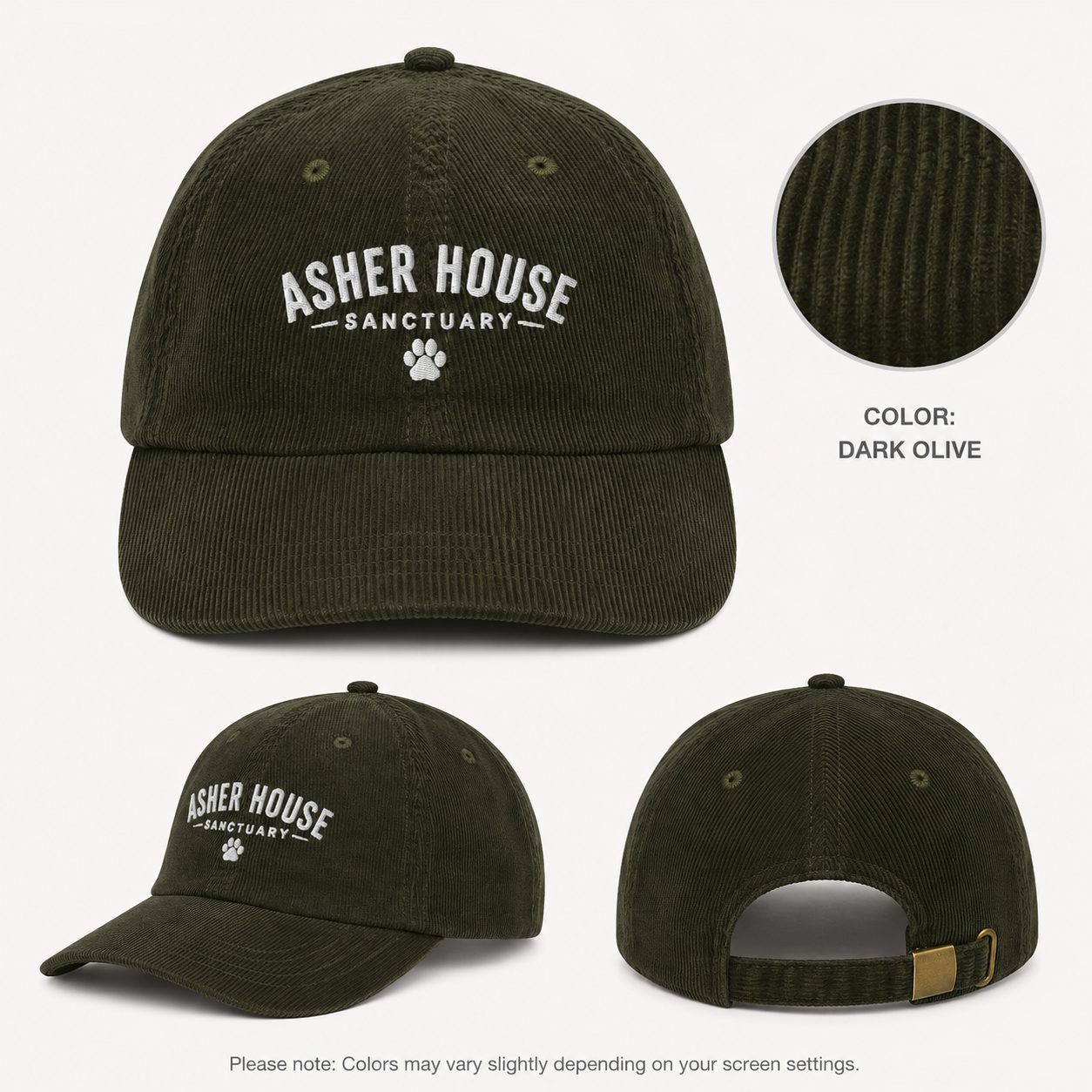 2026 Retreat Embroidered Corduroy Hat