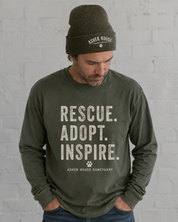 2026 Retreat Long Sleeve Tee- Rescue Adopt Inspire