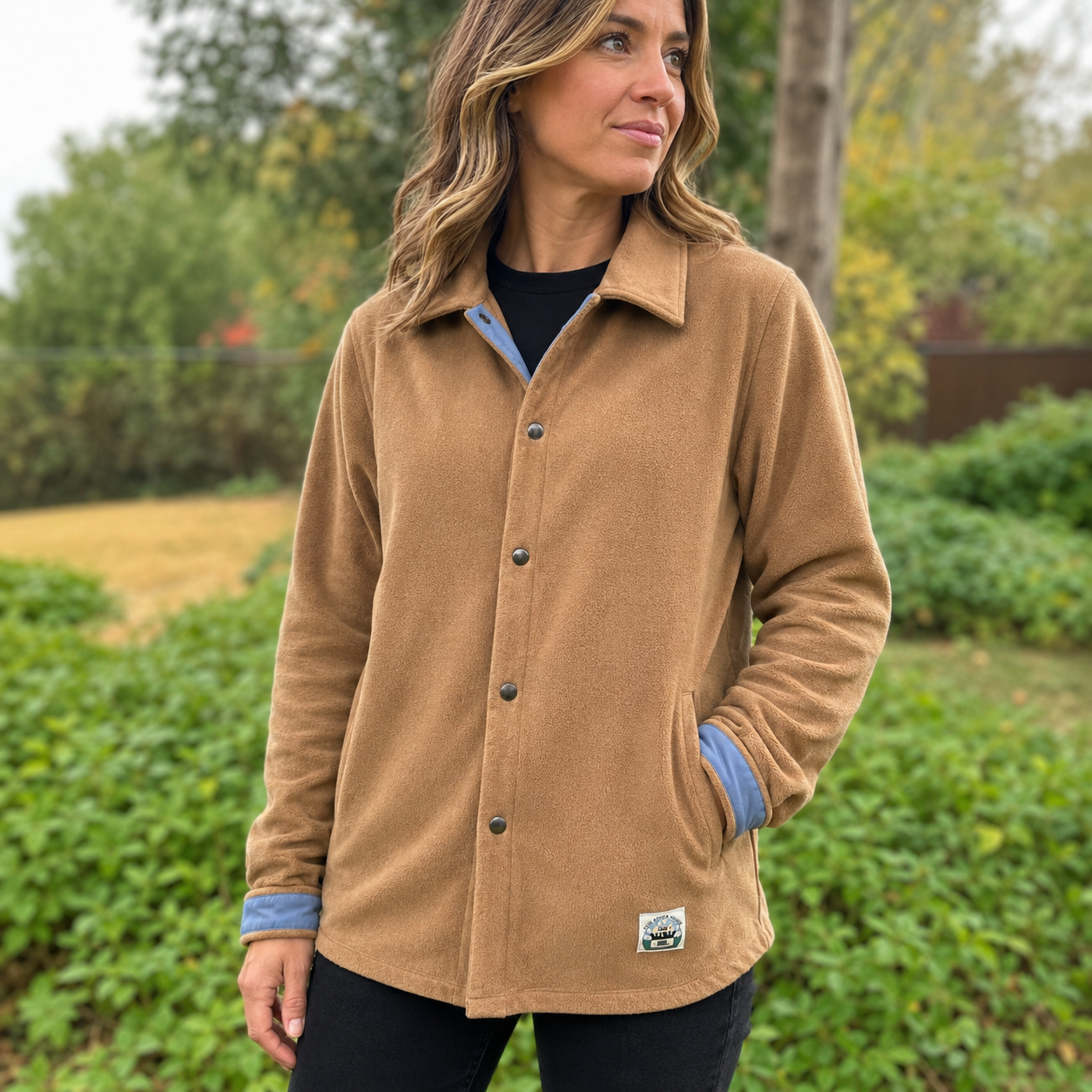 Unisex Polar Fleece Snap Shirt