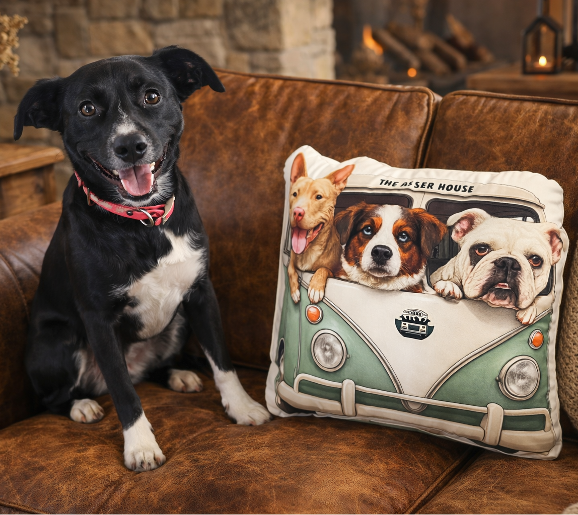 New! Bus Logo Custom-shaped Pillow