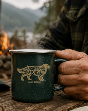 New! The Badge Collection 16oz Enamel Mug