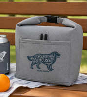 New! Dog Badge Logo Insulated Lunch Tote