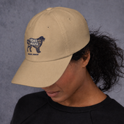 New! Dog Badge Embroidered Dad Hat