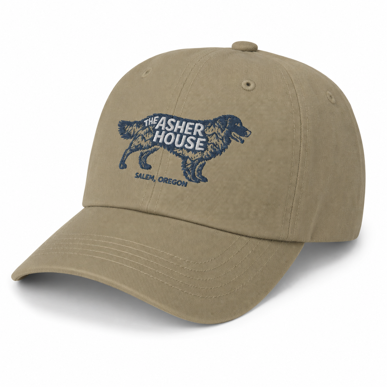 New! Dog Badge Embroidered Dad Hat