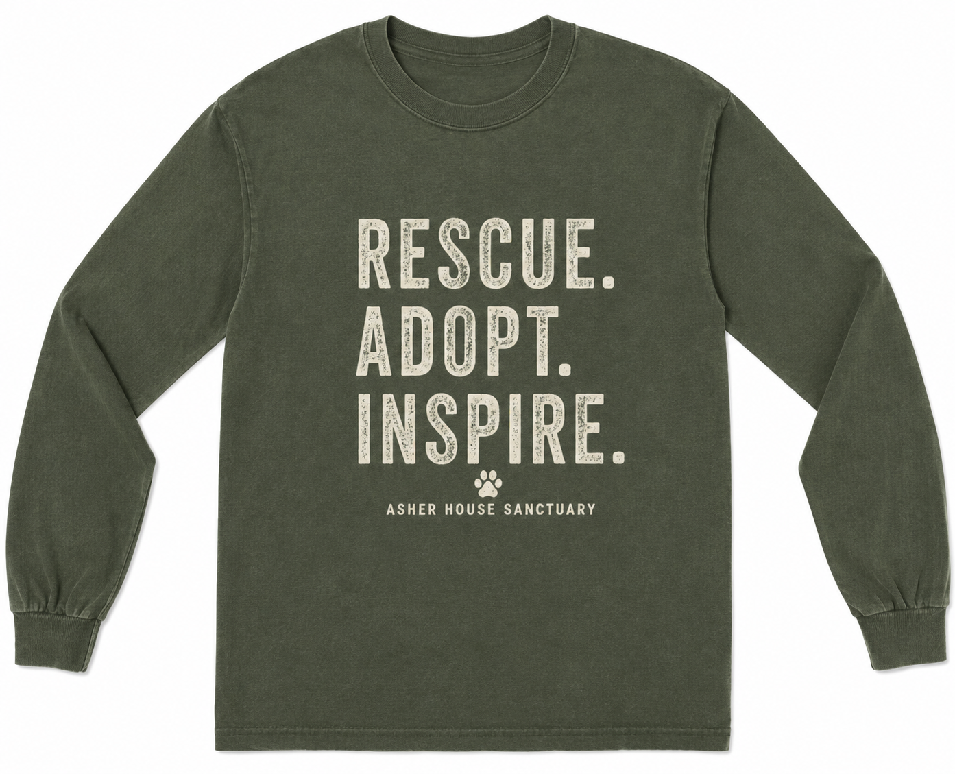 2026 Retreat Long Sleeve Tee- Rescue Adopt Inspire