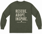 2026 Retreat Long Sleeve Tee- Rescue Adopt Inspire