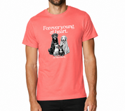 New! PawsitiviTEES T-Shirt: Forever Young at Heart- Up to 3XL