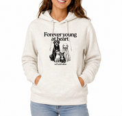 New! PawsitiviTEES Hoodie Forever Young At Heart - Up to 5XL