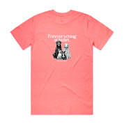 New! PawsitiviTEES T-Shirt: Forever Young at Heart- Up to 3XL