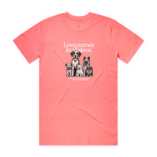 New! PawsitiviTEES T-Shirt: Love Comes In All Sizes