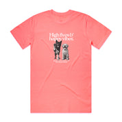 New! PawsitiviTEES T-Shirt: High Fives & Good Vibes