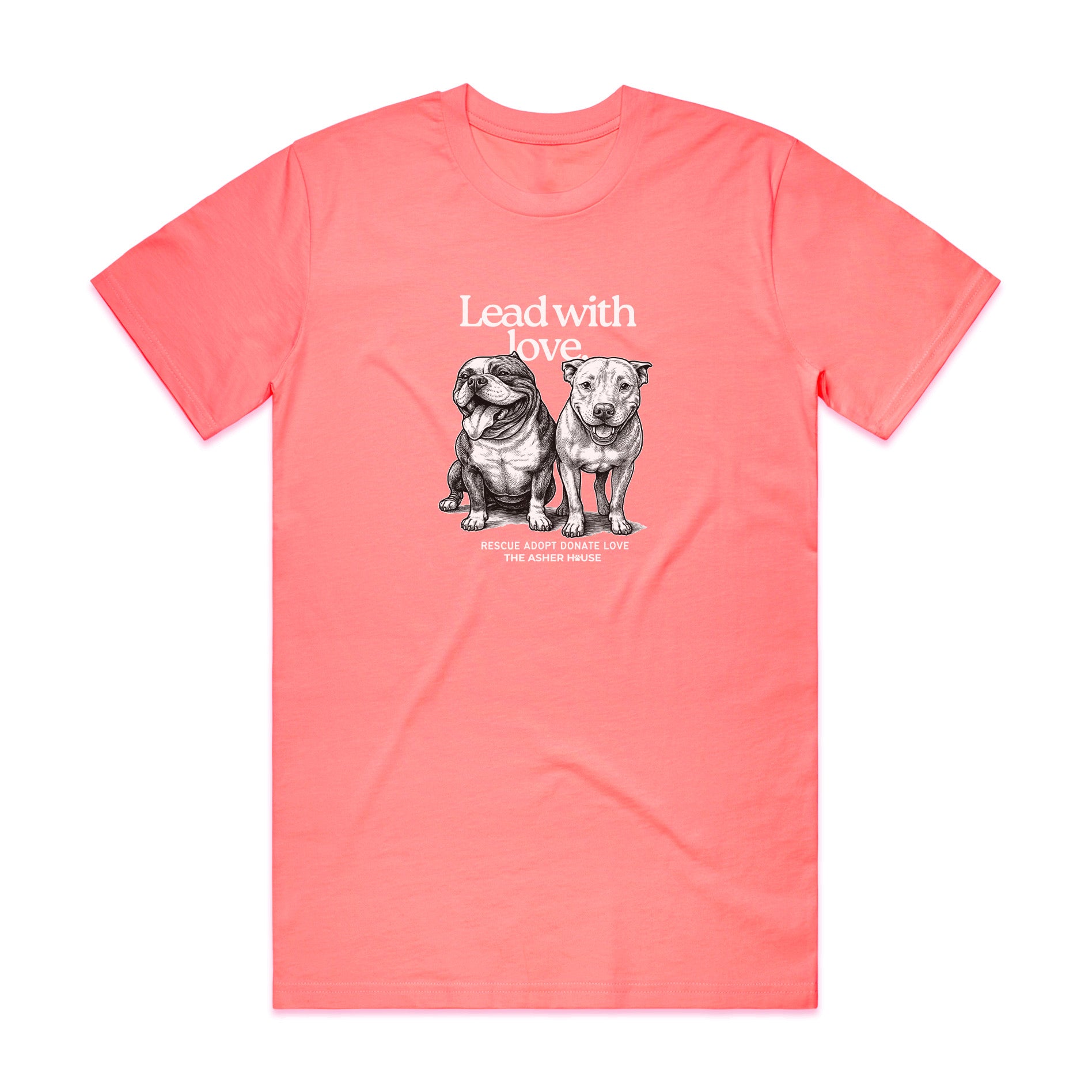New! PawsitiviTEES T-Shirt: Lead with love Up to 3XL