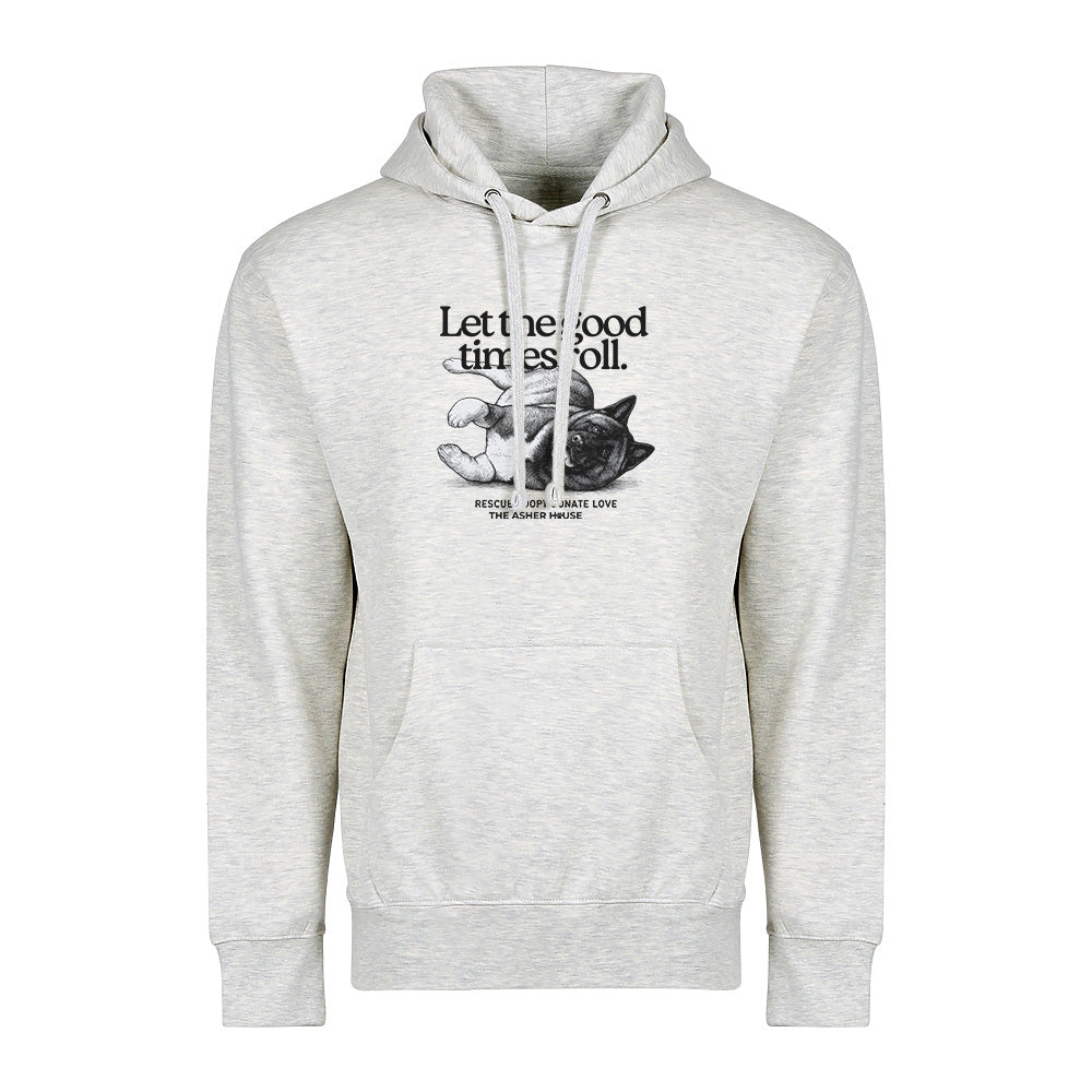 New! PawsitiviTEES Let The Good Times Roll Hoodie- Up to 5XL