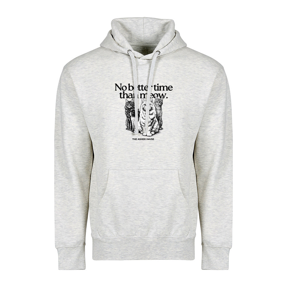 New! PawsitiviTEES Hoodie No Better Time Than Meow- Up to 5XL
