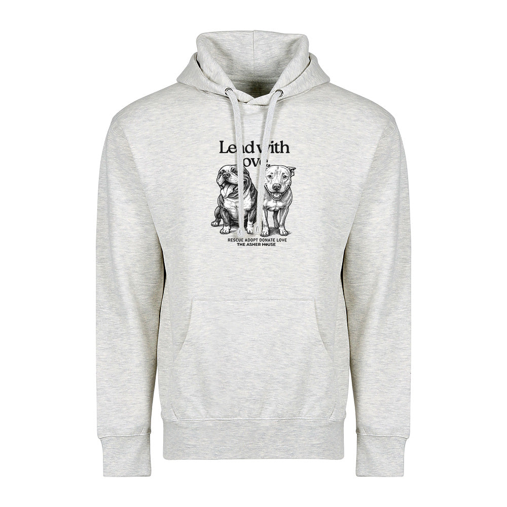 New! PawsitiviTEES Lead with love Hoodie- Up to 5XL