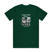 New! PawsitiviTEES T-Shirt: Lead with love Up to 3XL