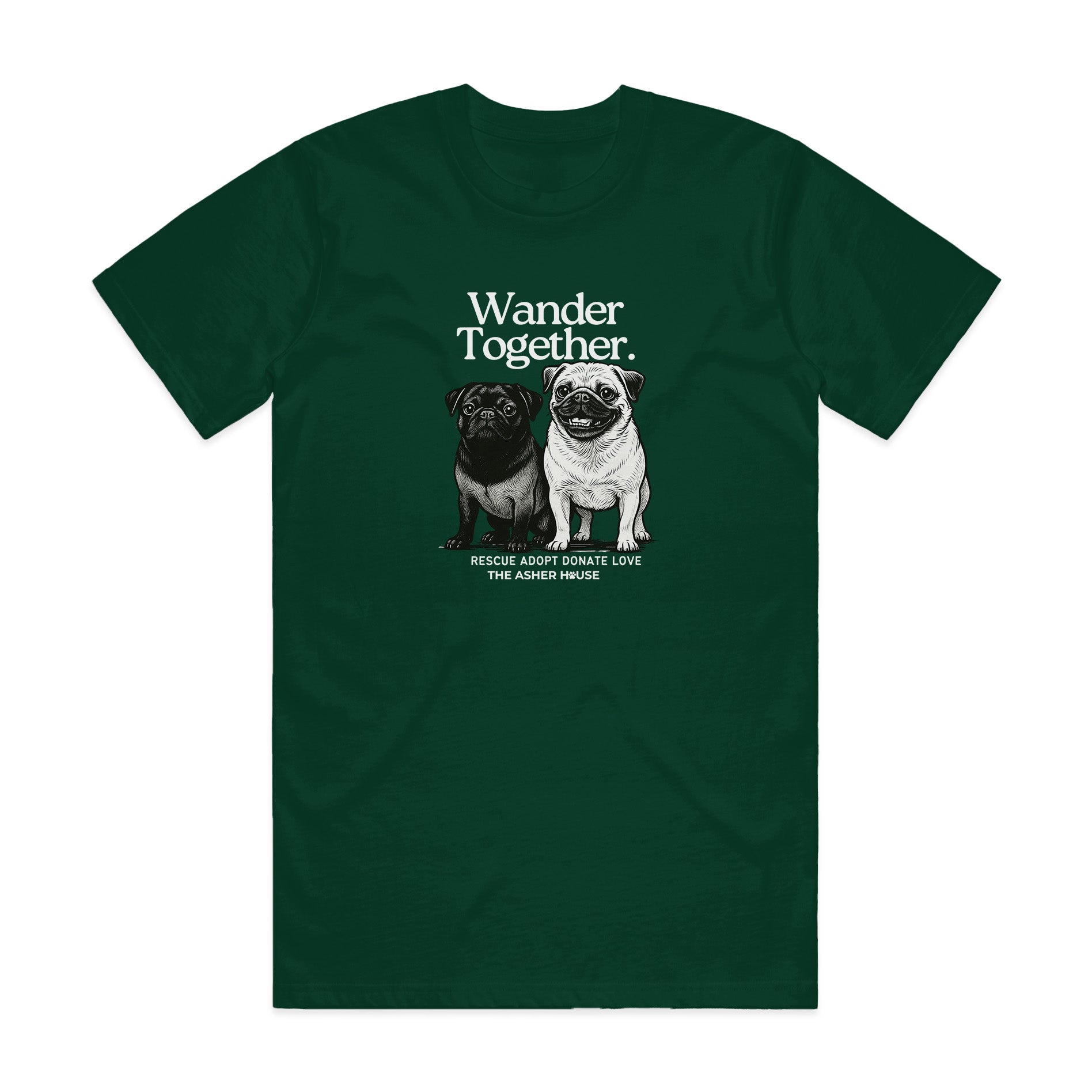 New! PawsitiviTEES T-Shirt: Wander Together