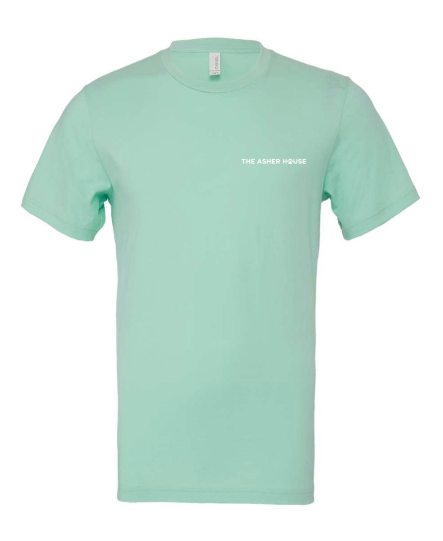 The Asher House Unisex Left Chest Text Logo T-Shirt - 4 Colors