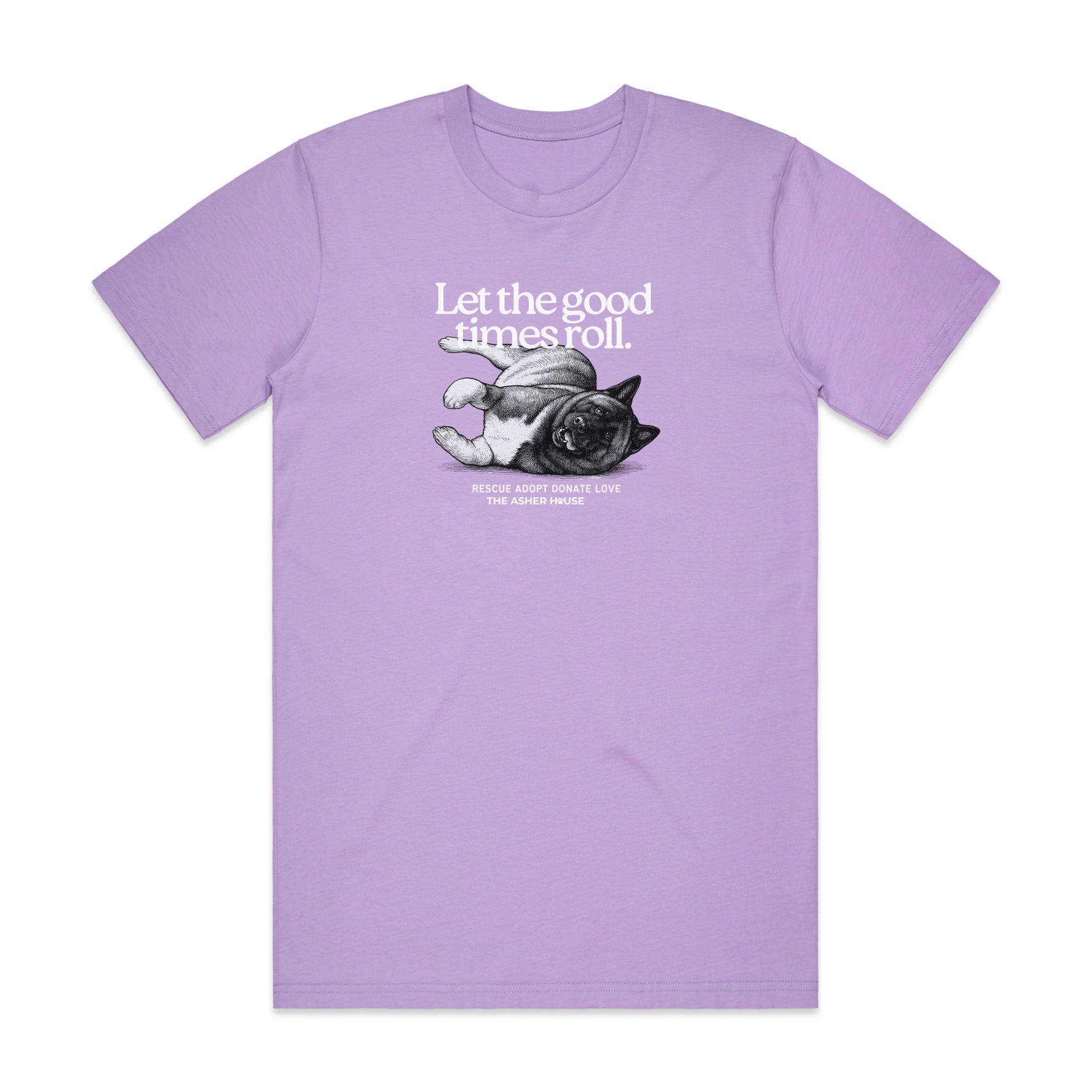 New! PawsitiviTEES T-Shirt: Let The Good Times Roll