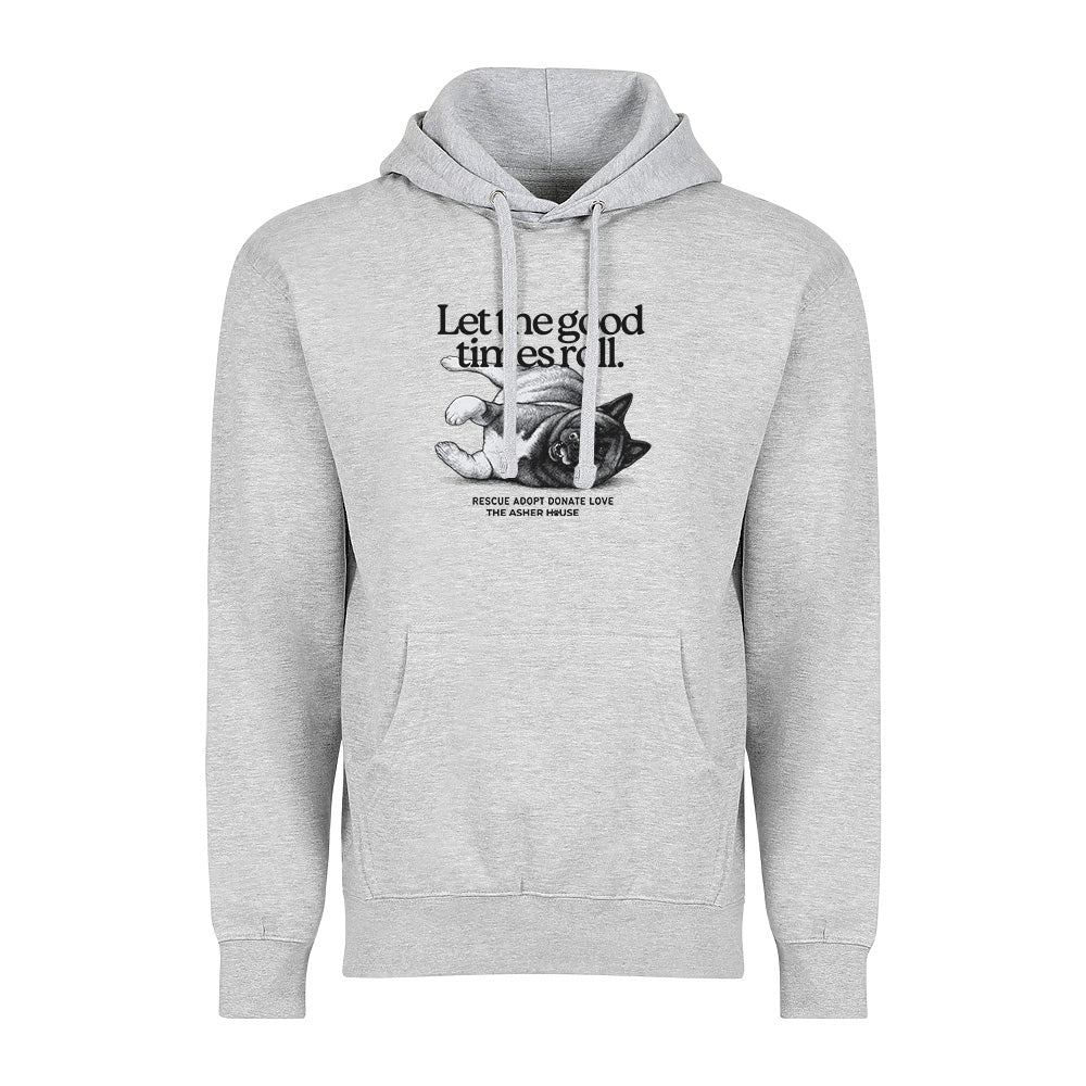 New! PawsitiviTEES Let The Good Times Roll Hoodie- Up to 5XL