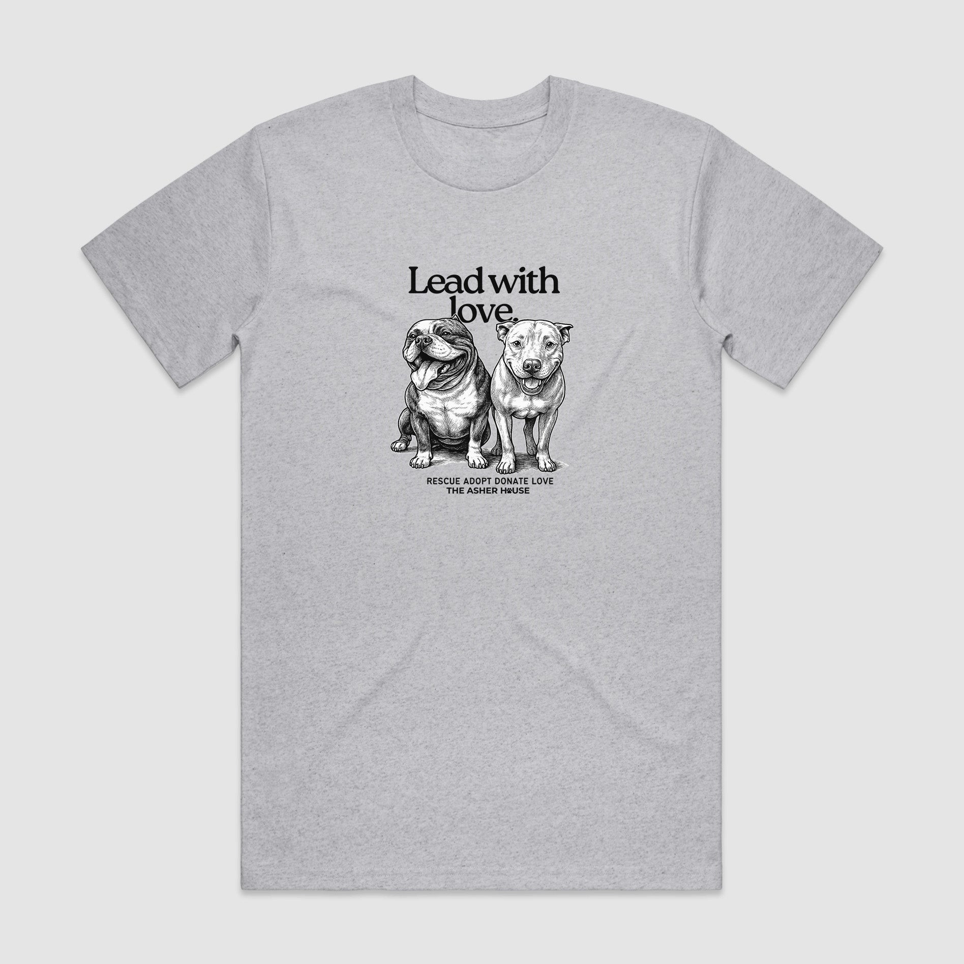 New! PawsitiviTEES T-Shirt: Lead with love Up to 3XL