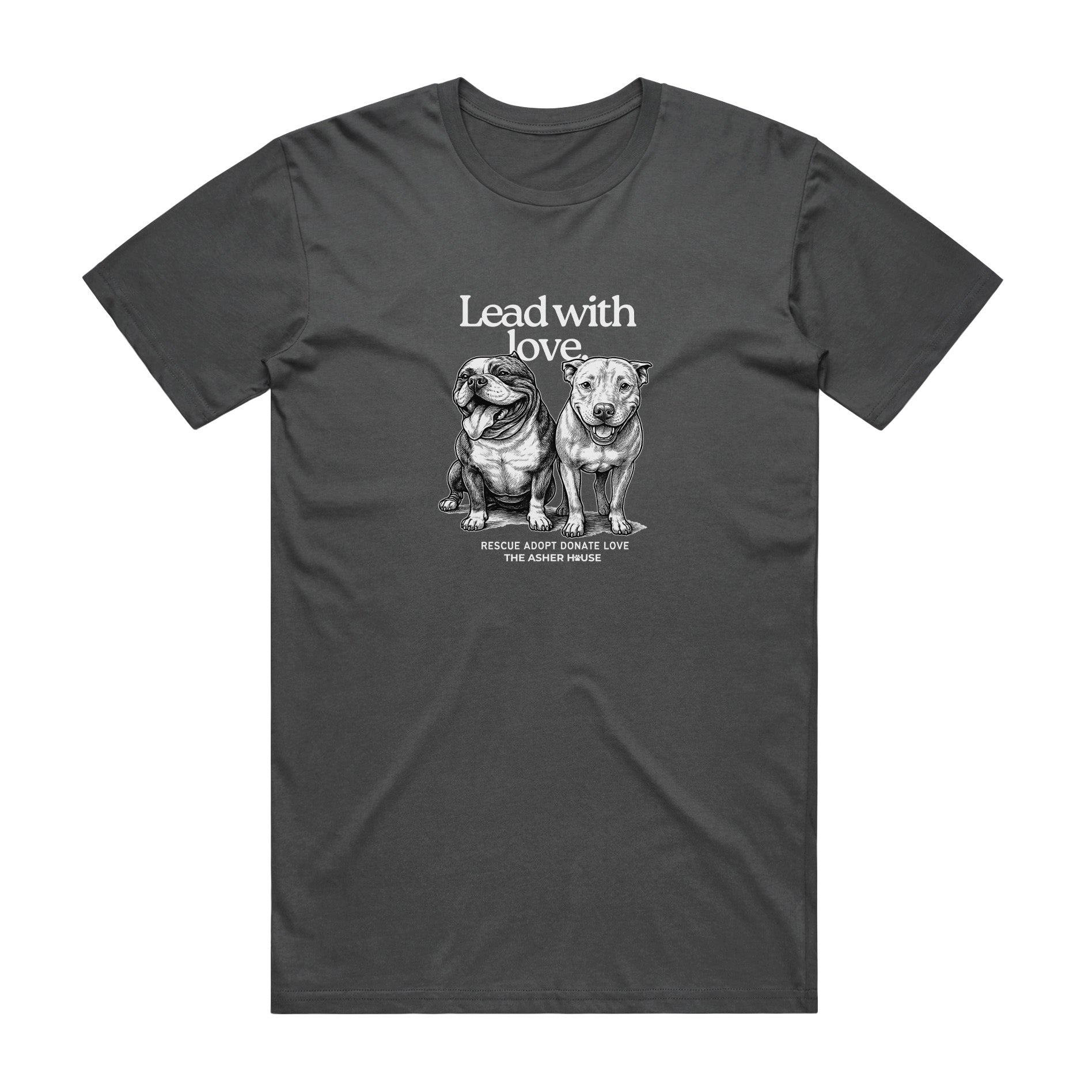 New! PawsitiviTEES T-Shirt: Lead with love Up to 3XL