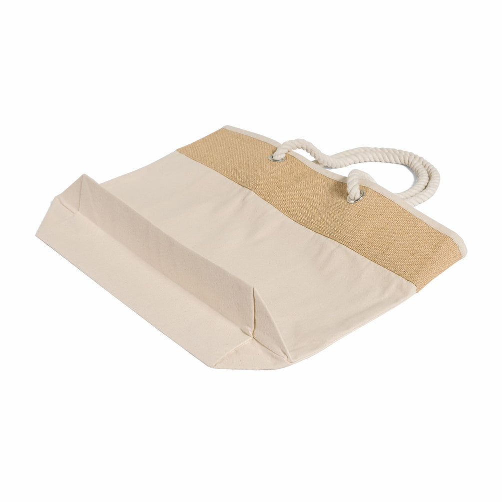 New! Large Canvas Rope Tote